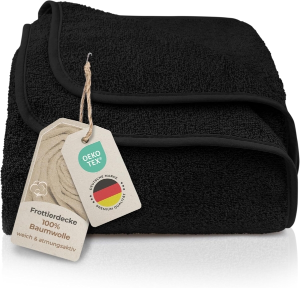 Wohndecke LAYNENBURG Frotteedecke Baumwolle 150x200 cm – Sommer & Sofa, Laynenburg, Baumwolldecke als Sommer, Bett-Überwurf, Couch-Überwurf, Sofa-Decke