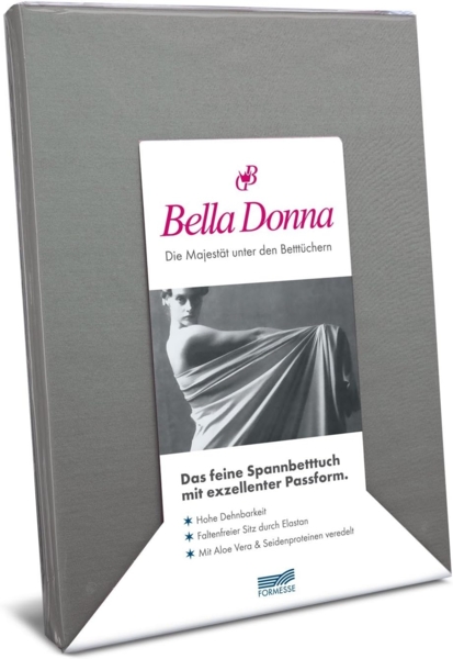Formesse Bella-Donna Jersey Spannbettlaken|180x200 - 200x220 cm| platin