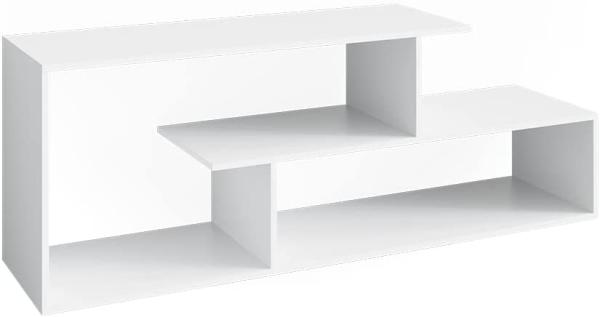 Vicco TV-Regal Fernsehregal Wohnzimmeregal Kristin Weiß Lowboard TV-Tisch Ablage