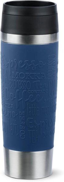 EMSA Thermobecher Travel Mug Classic, Dunkelblau, 0.5 l