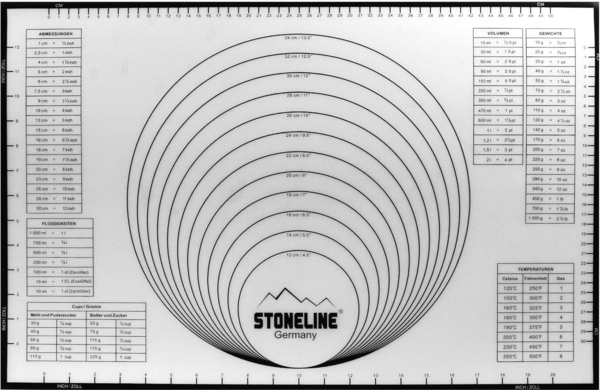 STONELINE Backmatte 2in1, Silikon (1-tlg), handelsüblichen Backbleche geeignet