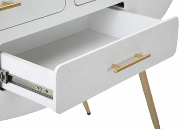 Dmora Konsole Spirit 110 x 40 x 80 cm Weiß, 20 kg Tragkraft Bild 4