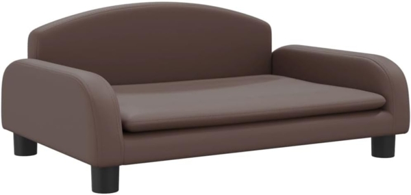 vidaxl Kindersofa 70 x 45 x 30 cm Kunstleder, Braun