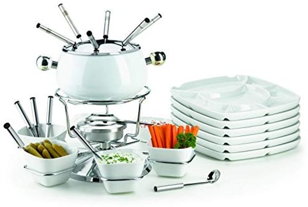 MÄSER Fonduetopf, Edelstahl (Set, 28-tlg)