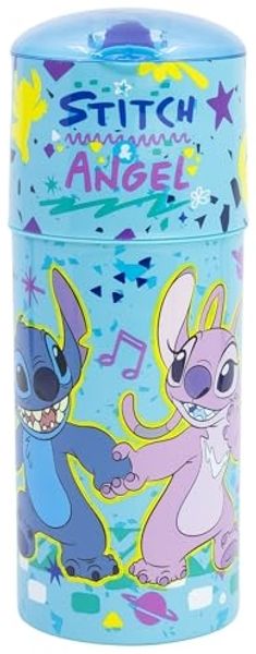 Storline Trinkflasche Disney Stitch Wasserflasche 350ml Kinder mit Auslaufschutz