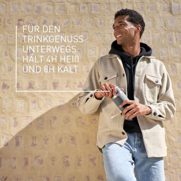EMSA Thermobecher Travel Mug Classic, Pfeffergrau, 0.36 l Bild 4