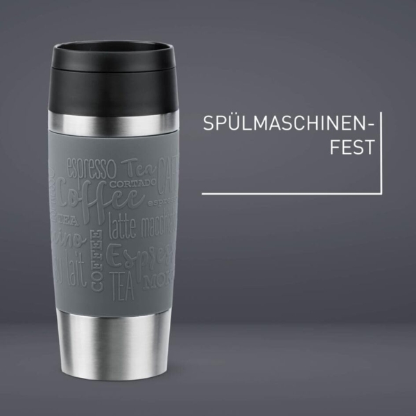 EMSA Thermobecher Travel Mug Classic, Pfeffergrau, 0.36 l Bild 3