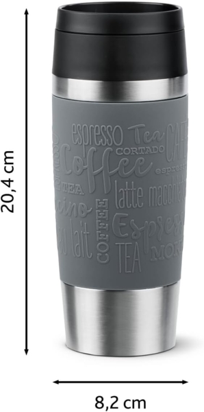 EMSA Thermobecher Travel Mug Classic, Pfeffergrau, 0.36 l Bild 9