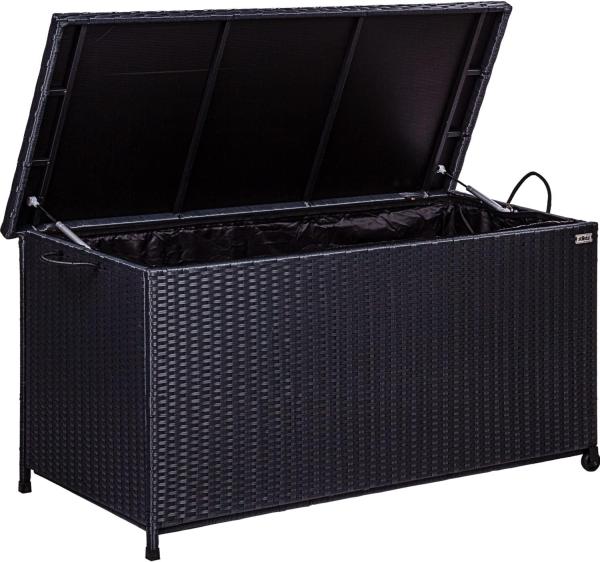 STILISTA® Auflagenbox Polyrattan, schwarz