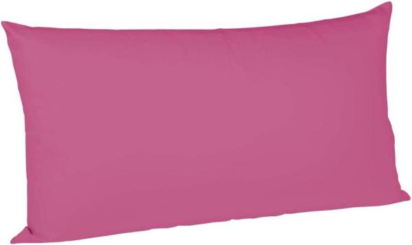 Fleuresse Mako-Satin-Kissenbezug uni colours cassis 4512 40 x 80 cm