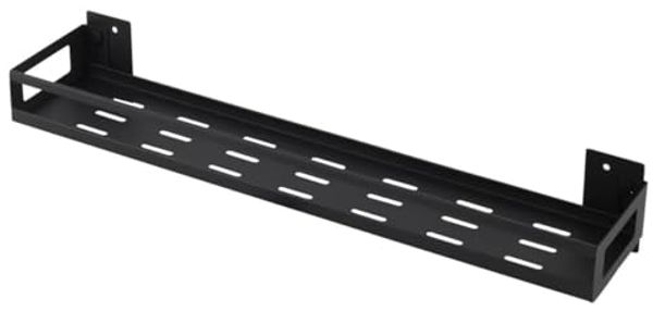 Metall-Wandregal schwarz 60x12,5cm Küchenregal Hängeregal Badablage Metallregal Ablage Wandkorb