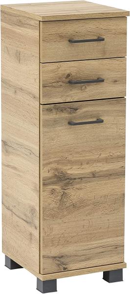 Schildmeyer Nora Highboard 144933, Eiche Landhaus Dekor, 30,3 x 32,6 x 88,6 cm (B/T/H)