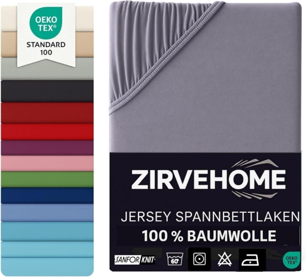 yadetextil Spannbettlaken Spannbettlaken, Jersey, Gummizug: Rundumgummi, (1 Stück), Spannbettlaken Boxspringbett 180x200 - 200x220 cm. Anthrazit