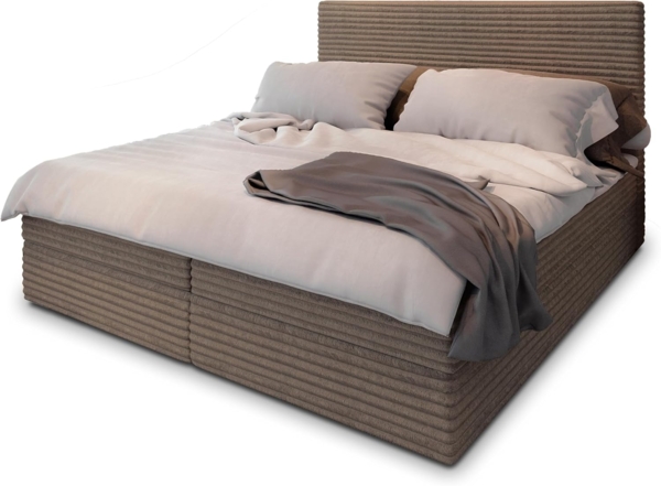 Masseno Boxbett PISA 160x200 cm mit Bonell Matratze und Topper