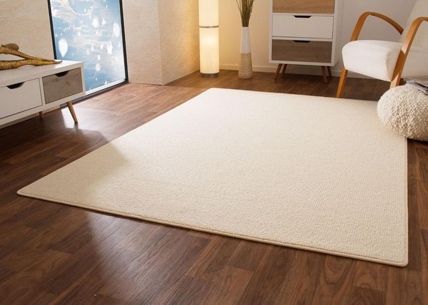 Designerteppich Modern Berber Sydney, Farbe: weiß, Größe: 240x340 cm