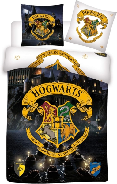 BERONAGE Kinderbettwäsche Harry Potter Hogwarts Bettwäsche Biber / Flanell Bettbezug Gryffindor, 100% Baumwolle, 2 teilig, 135x200 + 80x80 cm Bild 2