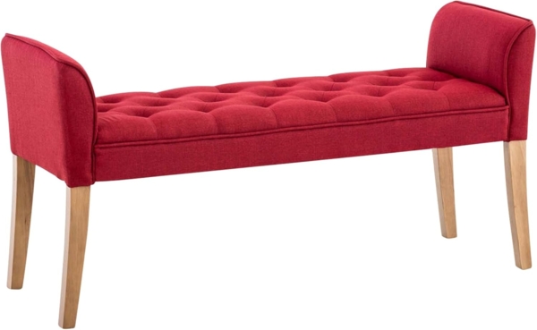 CLP Chaiselongue Cleopatra Gestell aus Kautschukholz,rot antik-hell
