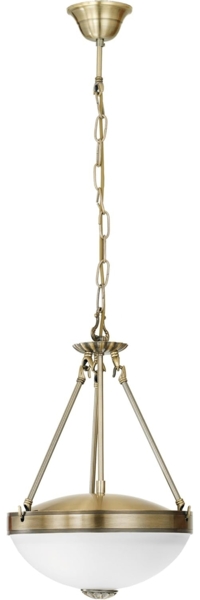 Eglo 82747 Hängelampe SAVOY Glas satiniert weiss E27 max. 2X40W H:110cm Ø31cm dimmbar