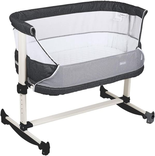 BabyGo Vivaldi Wiege Beistellbett black - gold Bild 4