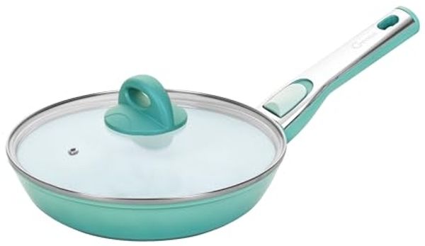 Genius Bratpfanne Cerafit Revolution Pfanne 24 cm, Keramik antihaftbeschichtet, Aluminium (2-tlg, Pfanne und Deckel Pfanne Ø 24 cm), langlebige Keramik-Beschichtung, frei von PFAS-Chemikalien
