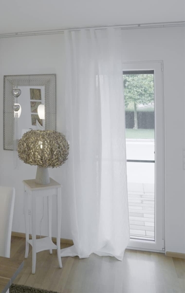 beties Gardine Leinen (1 St), verdeckte Schlaufen, halbtransparent, Leinen, mit verdeckten Schlaufen und Tunneldurchzug