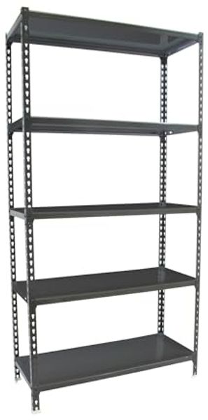 Simonrack Schwerlastregal, Lagerregal, 180 x 80 x 30 cm, Metallregal, Kellerregal, Biegestelle 180 kg, 5 Fachböden, Antracite - Simonclick
