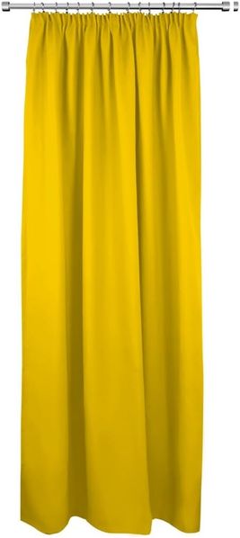 Rollmayer 'Vivid' 2er Pack Vorhänge mit Stift gelb 5, 135x215 cm, blickdicht