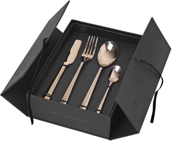 Broste Copenhagen HUNE Besteckset titanium espresso 16tlg.