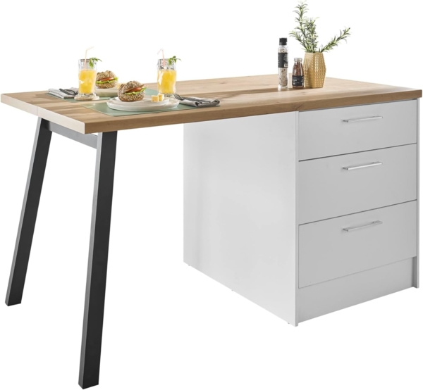 BASIC by Balculina Kücheninsel Turin, Breite 150cm