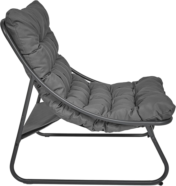 HOME DECO FACTORY, HDO0375, Ergonomischer anthrazitfarbener Outdoor-Sessel, modernes und Elegantes Design, optimaler Komfort, pflegeleicht, vielseitig für den Innen- und Außenbereich, 68 x 855 x 88 cm Bild 5
