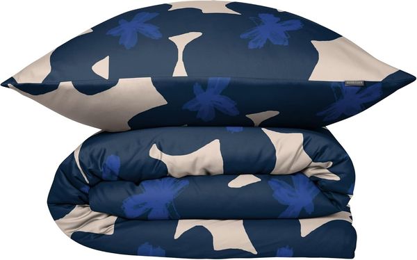 Schiesser Bettwäscheset Blossom - Renforcé - 2-teilig - 135 x 200 cm - Blau