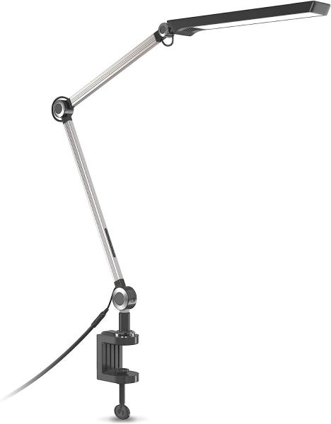 LED Klemmleuchte dimmbar Schreibtisch-Lampe CCT schwenkbar Leselampe schwarz 9W