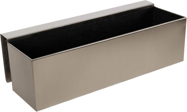 VIVANNO Balkonkasten Edelstahl BINOX Kasten - Silber Gebürstet (1 St), 60x22x17 cm