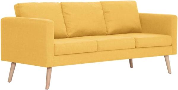 vidaXL 3-Sitzer-Sofa Stoff Gelb [281362]