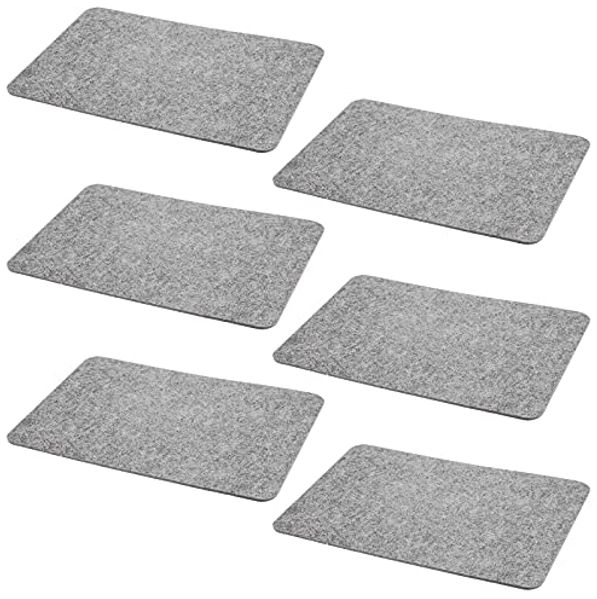 HAC24 Platzset Filz Platzmatte Tischsets Untersetzer Tischmatten Filzuntersetzer, (Set, 6-St), 44 x 30 cm, Rechteckig
