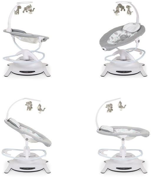 Cangaroo Babywippe La Scala elektrisch Schaukelfunktion Vibration Fernbedienung grün Bild 5