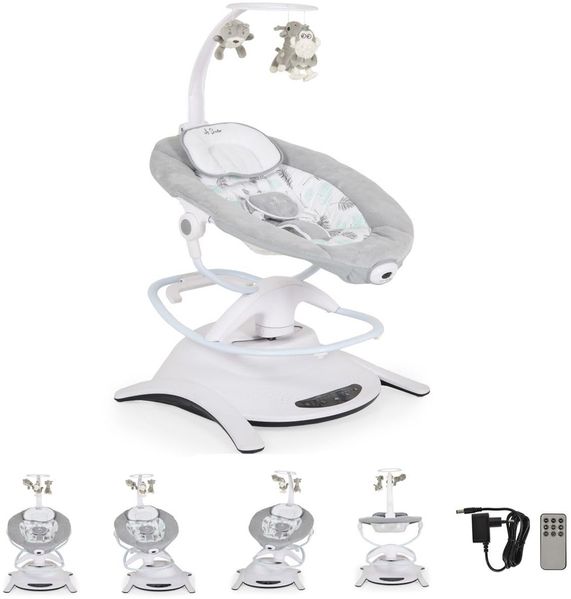 Cangaroo Babywippe La Scala elektrisch Schaukelfunktion Vibration Fernbedienung grün Bild 2