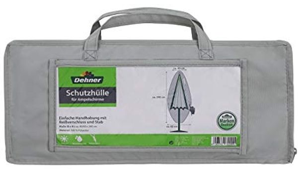 Dehner Schutzhülle für Ampelschirm, ca. 240x60 cm, Polyester, grau