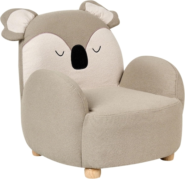 Kindersessel Koala HERVIK Stoff Taupe
