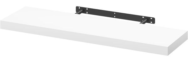 WOLTU Wandboard Wandregal CD DVD Regal Bücherregal Schweberegal Holz Board 80x22. 9x3. 8cm Weiß für Büro, Wohnzimmer, Schlafzimmer, Küche RG9318ws