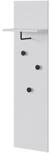 Vicco Wandgarderobe Weiß 36 x 135 cm, Siri