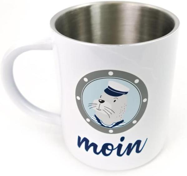 Thermobecher Thermotasse Isolierbecher Camping Kaffeetasse Edelstahl La Vida Moin 538822