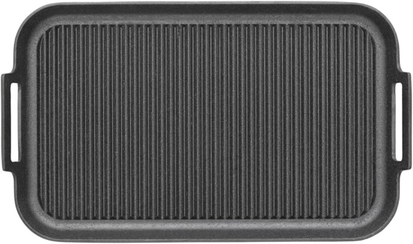 Skeppshult NOIR Grillplatte Gusseisen 40 x 25 cm mit Handgriffen - Schwarz Bild 2