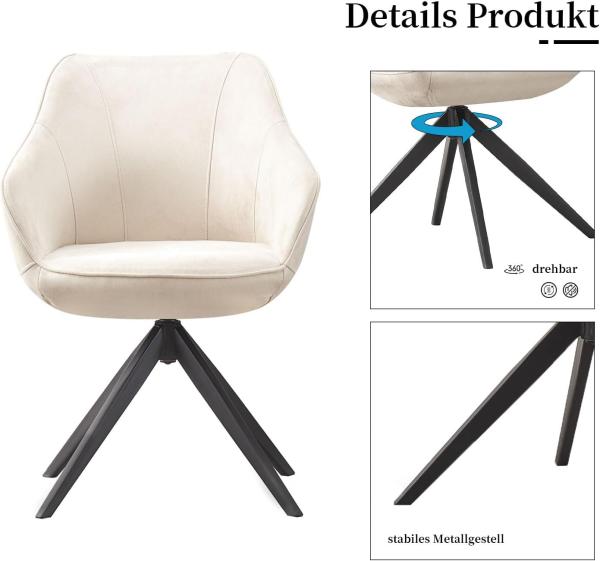 B&D home Drehstuhl Katja, drehbar, Sitzschale Bild 6