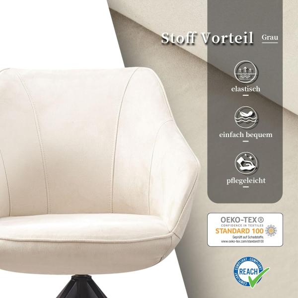 B&D home Drehstuhl Katja, drehbar, Sitzschale Bild 5