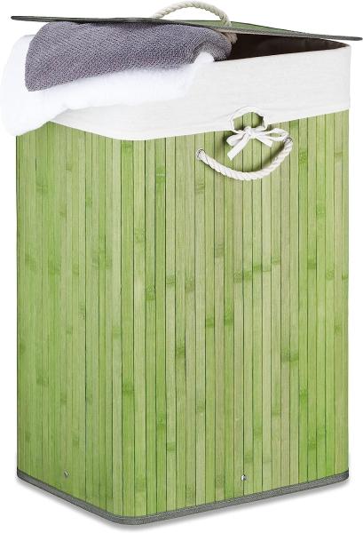 Wäschekorb Bambus eckig