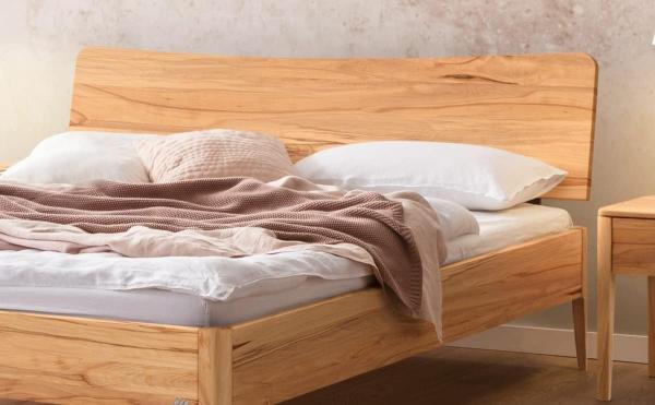 Hasena Lounge Spezia 160x210 Wildbuche natur, geölt - Fusshöhe 25 cm Massivholzbett Bild 2