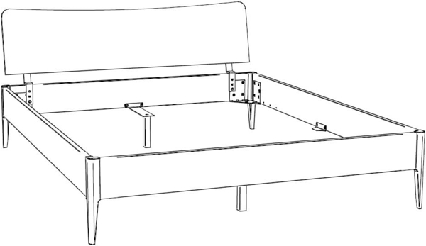 Hasena Lounge Spezia 160x210 Wildbuche natur, geölt - Fusshöhe 25 cm Massivholzbett Bild 8