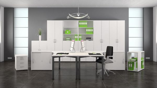 Anstell-Schiebetürenschrank Oberboden 25 mm, 80x42x72cm, Weiß Weiß