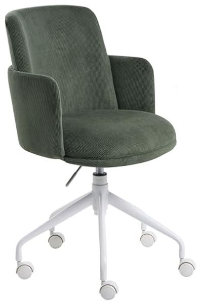 Bürostuhl DRYDEN Cord Dunkelgrün